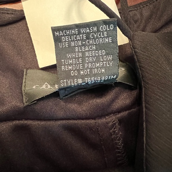 Connected Appeal – Flowing Black Spaghetti Strap After 5 Dress w/Off White Waist - Picture 14 of 15